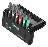 סט ביטים מקצועי - 6 יחידות - WERA MINI CHECK IMP DC 50