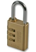 מנעול 3 ספרות (קומבינציה) מקצועי - KASP SECURITY - 30MM