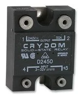 ממסר SPST-NO , 24VAC ~ 280VAC , 50A - SSR