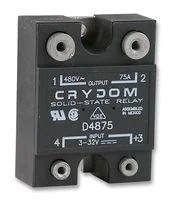 ממסר SPST-NO , 48VAC ~ 530Vrms , 75A - SSR