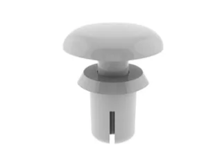 ניטים לבנים מפלסטיק - קוטר חור 3.7MM , עובי פנל 4.5MM ~ 5.5MM