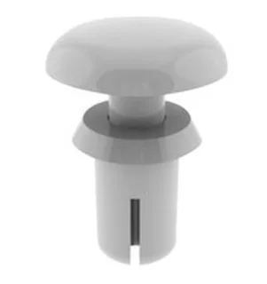 ניטים לבנים מפלסטיק - קוטר חור 3.7MM , עובי פנל 3.7MM ~ 4.6MM
