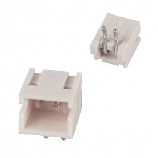 פין הדר 1.5mm, 2 פינים, כניסה צידית, Through Hole, סדרת ZH