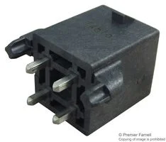 מחבר MOLEX להלחמה למעגל מודפס - סדרת MEGA-FIT - זכר 4 מגעים