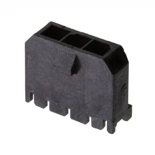 מחבר MOLEX להלחמה למעגל מודפס - סדרת MICRO-FIT - זכר 3 מגעים