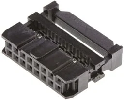 מחבר IDC SOCKET - לחיצה לכבל שטוח 16 מגעים