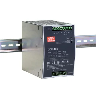 ממיר מתח - 240W , 16.8VDC ~ 33.6VDC ⇒ 24VDC , 10A