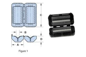 פריט - CYLINDRICAL CORE , 270ohm , 1MHz ~ 300MHz