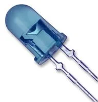 לד כחול 3.2V 20mA 480nm T-1 3/4 (5mm)
