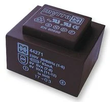 שנאי יצוק למעגל מודפס - 230V ⇒ 24V - 417MA / 10VA