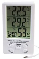 מד טמפרטורה ולחות דיגיטלי - טווח 0°C עד +50°C