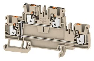 מחבר טרמינל בלוק לפס דין - 4WAY , 2.5MM² , 24A , 800V , GREY
