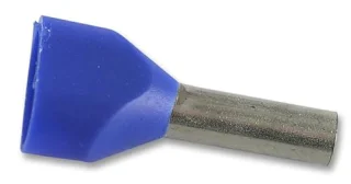 סופיות מבודדות כפולות לכבל 2.50MM² - כחול - 100 יחידות