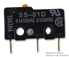 מיקרוסוויץ' SPDT 30V 100mA - פין בוכנה תת-מיניאטורי