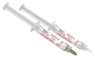 דבק אפוקסי דו-רכיבי - כסף, מוליכות גבוהה 0.85W/m.K, 14MPa - מזרק 6 מ