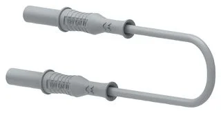 כבל בדיקה אפור - TENMA 72-14012 , 4MM PLUG , 2M