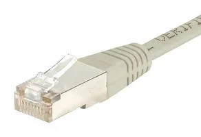 כבל רשת יצוק CAT5E 10M - בידוד אפור