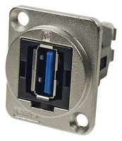 מתאם לפנל - USB 3.0 A (F) ~ USB 3.0 A (F) - CSK HOLES