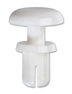 ניטים לבנים מפלסטיק - קוטר חור 3.2MM , עובי פנל 4.0MM ~ 5.0MM