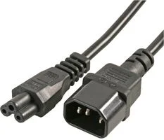 כבל חשמל יצוק - IEC C14 ~ IEC C5 - 10A - 250V - 2M