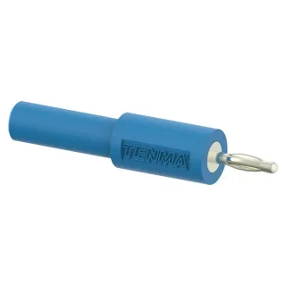פרוב בננה 2MM כחול לתקע בננה TENMA 72-14344 - 4MM