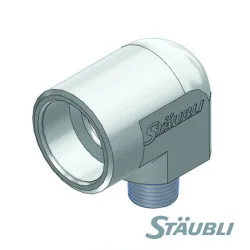 תקע הארקה רפואי להברגה לפנל - STAUBLI POAG-S6/15