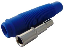 שקע בננה 4MM לכבל - כחול