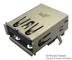 שקע (USB3.0 (A זוויתי למעגל מודפס - SMD