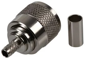 מחבר קואקסיאלי UHF - תקע ישר - 50 אוהם - RG58/U - קרימפ