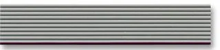 כבל שטוח אפור - 14 גידים - מרווח מגעים 1.27MM