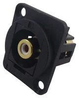 מתאם לפנל - WHITE RCA (F) ~ WHITE RCA (F) - CSK HOLES