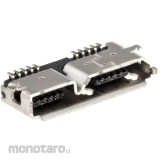 שקע (USB3.0 (MICRO B זוויתי למעגל מודפס - SMD