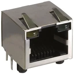 מחבר מסוכך RJ45 - נקבה למעגל מודפס - RJHSE-3385 - CAT5E
