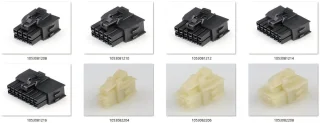 מחבר MOLEX ללחיצה לכבל - סדרת NANO-FIT - נקבה 6 מגעים