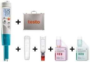מודד רמת חומציות דיגיטלי - TESTO 206 PH1 KIT PH METER