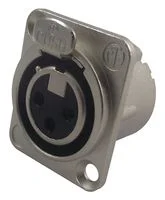 מחבר XLR נקבה להלחמה לפנל - 3 מגעים - NEUTRIK NC3FD-LX
