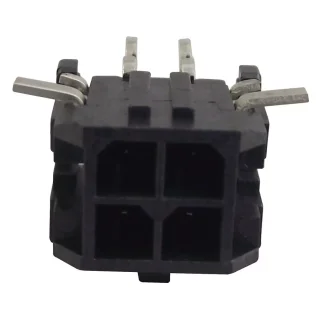 מחבר MOLEX להלחמה למעגל מודפס - סדרת MICRO-FIT - זכר 4 מגעים