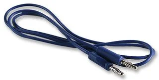 כבל בדיקה - 4MM PLUG ~ 4MM PLUG 1M - בידוד כחול
