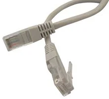 כבל רשת יצוק CAT5E 20M - בידוד אפור