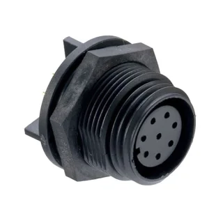 מחבר תעשייתי PX0413PC - נקבה להלחמה למעגל מודפס - 8 מגעים