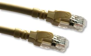 כבל רשת יצוק מסוכך - CAT6A 3M - בידוד בז'