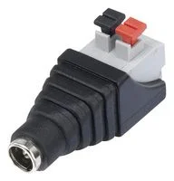 מתאם - 2.1MM DC (F) ~ PUSH LOCK 2P