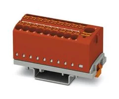 בלוק מסופים להרכבה על פנל - 19 קטבים - 690V 24A - חיבור Push-In
