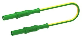 כבל בדיקה צהוב / ירוק - TENMA 72-14016 , 4MM PLUG , 2M