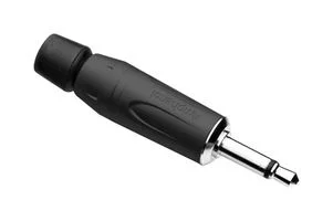 מחבר PL 3.5MM זכר מונו להלחמה לכבל - שחור / זהב - AMPHENOL