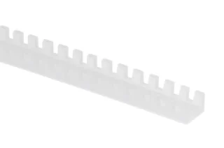 מגן סף לבן מחורץ , פנל HELLERMANNTYTON G51PE , 4.8MM ~ 6.5MM