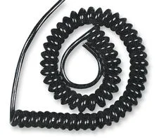 כבל חשמל מסולסל - 3X0.22MM² - שחור