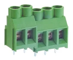טרמינל בלוק מודולרי למעגל מודפס - 2 מגעים - 6.35MM PITCH