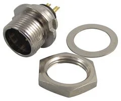 מחבר MINI XLR עם הברגה - זכר להלחמה לפנל - 3 מגעים