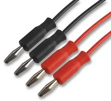 סט כבלי בדיקה 4mm בננה 60VDC 1 מטר